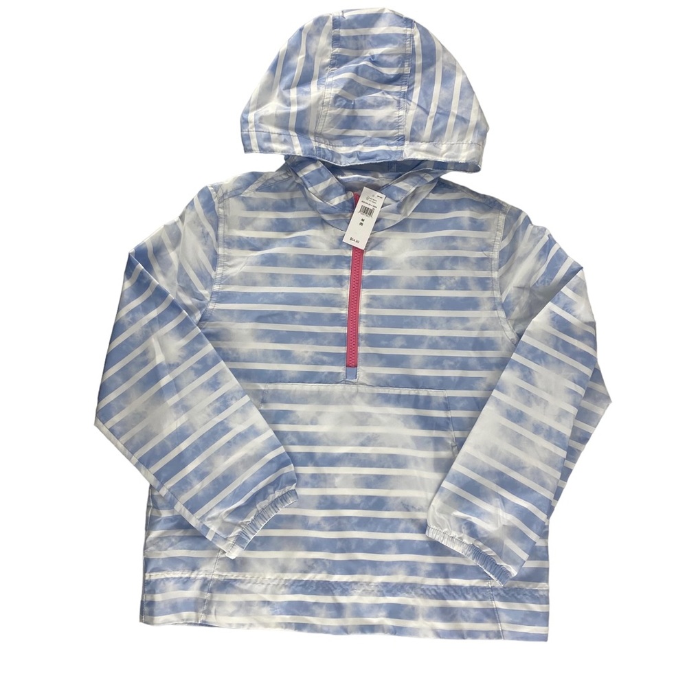 NWT Gap Kids Windbreaker Pullover Hooded Jacket - Size M (8)